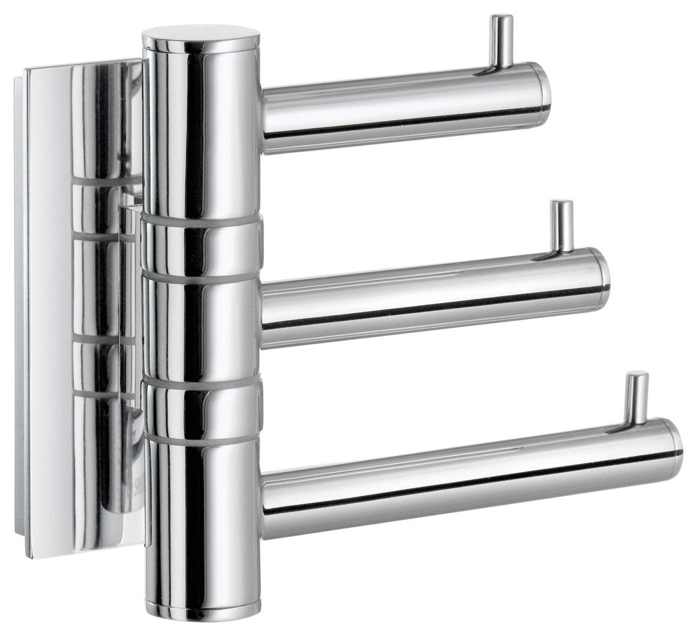 Pool Swing Arm Triple Hook Chrome