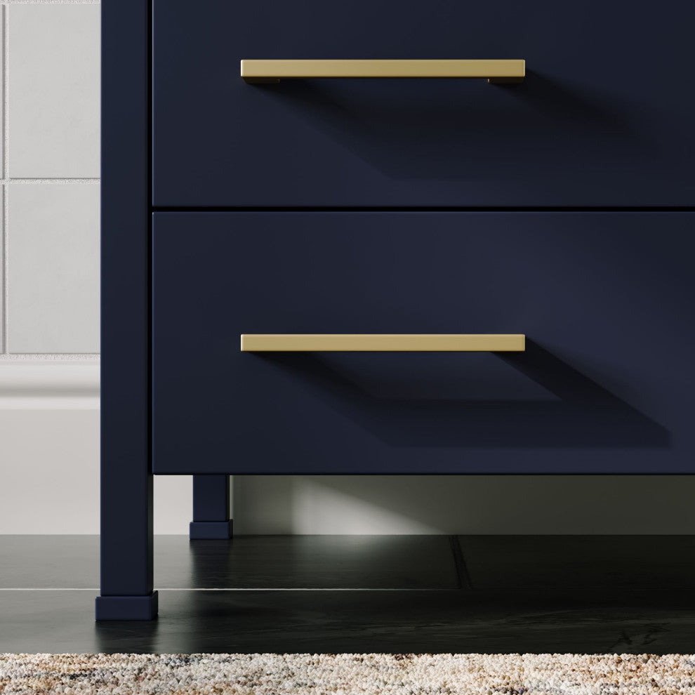 The Honor Bathroom Vanity, Gold, 30", Single Sink, Freestanding