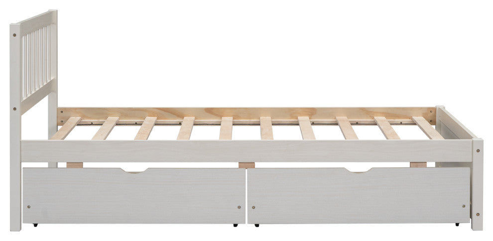 Gewnee Modern Design Wooden Twin Size Platform Bed