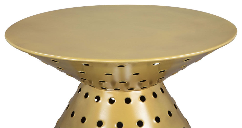 Coffee Table, Round, Aluminum, Metal, Gold, Lounge Cafe Lobby Hospitality