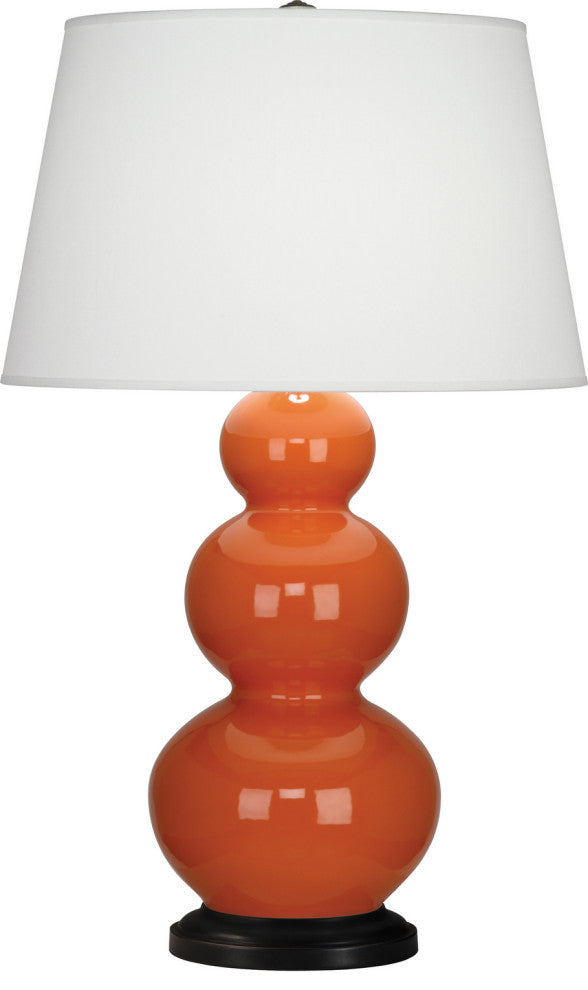 Robert Abbey RA-332X 1-Light Table Lamp, Triple Gourd