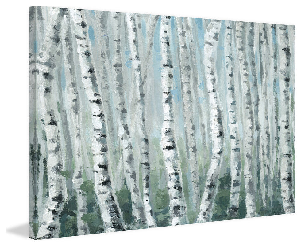 "Skinny Tree Trunks II" Painting Print on Wrapped Canvas, 60"x40"