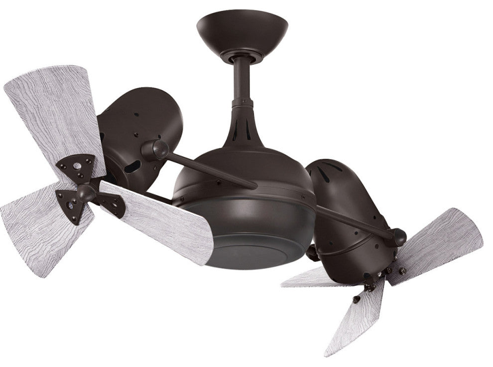 Matthews Fan, Dagny Rotational Ceiling Fan, Textured Bronze, Barn Wood Blades