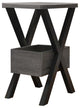Sintechno Contemporary End Table with Storage