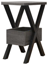 Sintechno Contemporary End Table with Storage