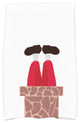 Away He Goes, Geometric Print Kitchen Towel, White, 18 x 30"