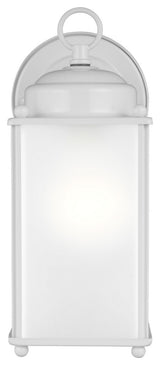 New Castle 1-Light Outdoor Wall Lantern, White