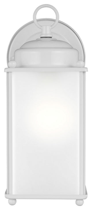 New Castle 1-Light Outdoor Wall Lantern, White