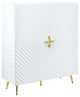 White Wooden Cabinet With Adjustable Shelf