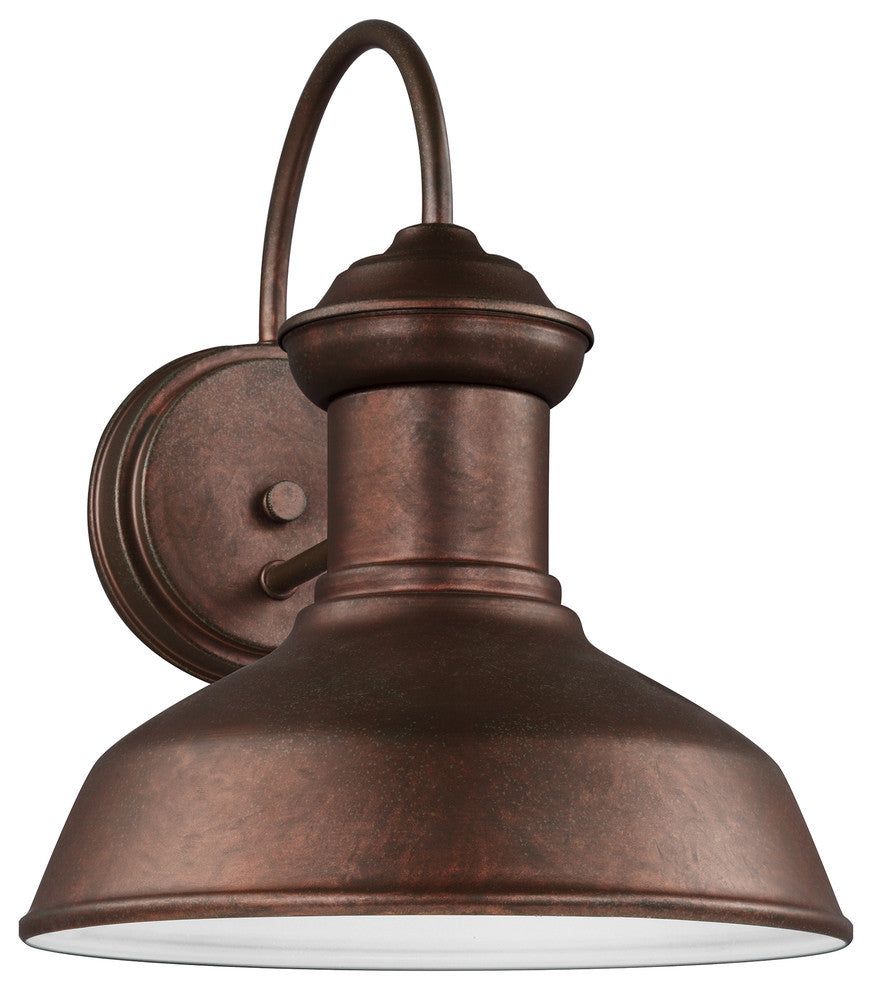 Generation Lighting Lighting Small 1-Light Outdoor Lantern, Weathered Copper