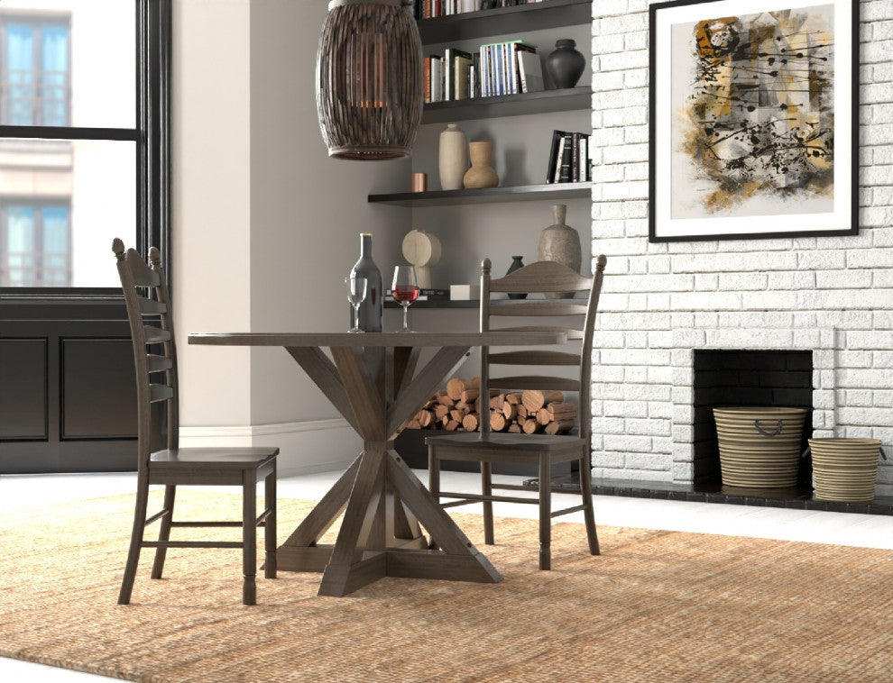 Diana Trestle Base Dining Table, Vintage Walnut