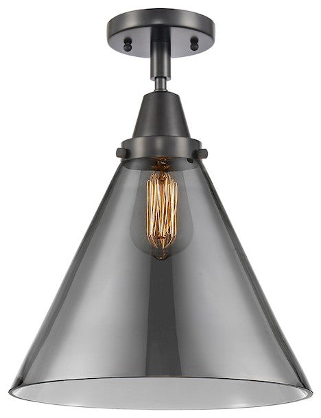 INNOVATIONS LIGHTING 447-1C-BK-G43-L X-Large Cone Flush Mount