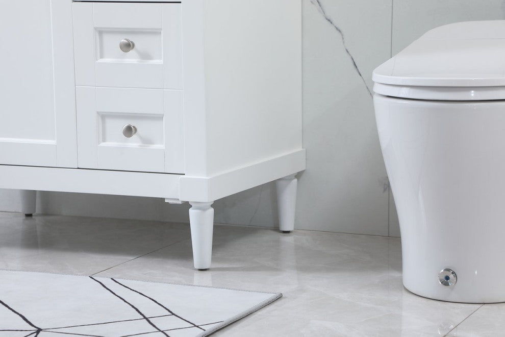 Home Living 21" Transitional White-Light Bathroom Vanity
