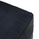 Geometric Handmade Leather Pouf (Recycled Foam with Fibre Fill) Black, (Square)21x21x12