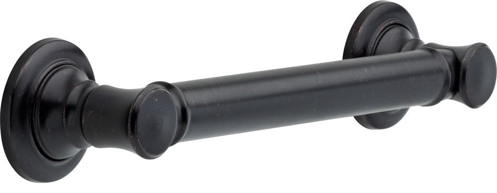 Delta BathSafety 12" Decorative ADA Grab Bar, Venetian Bronze, 41612-RB