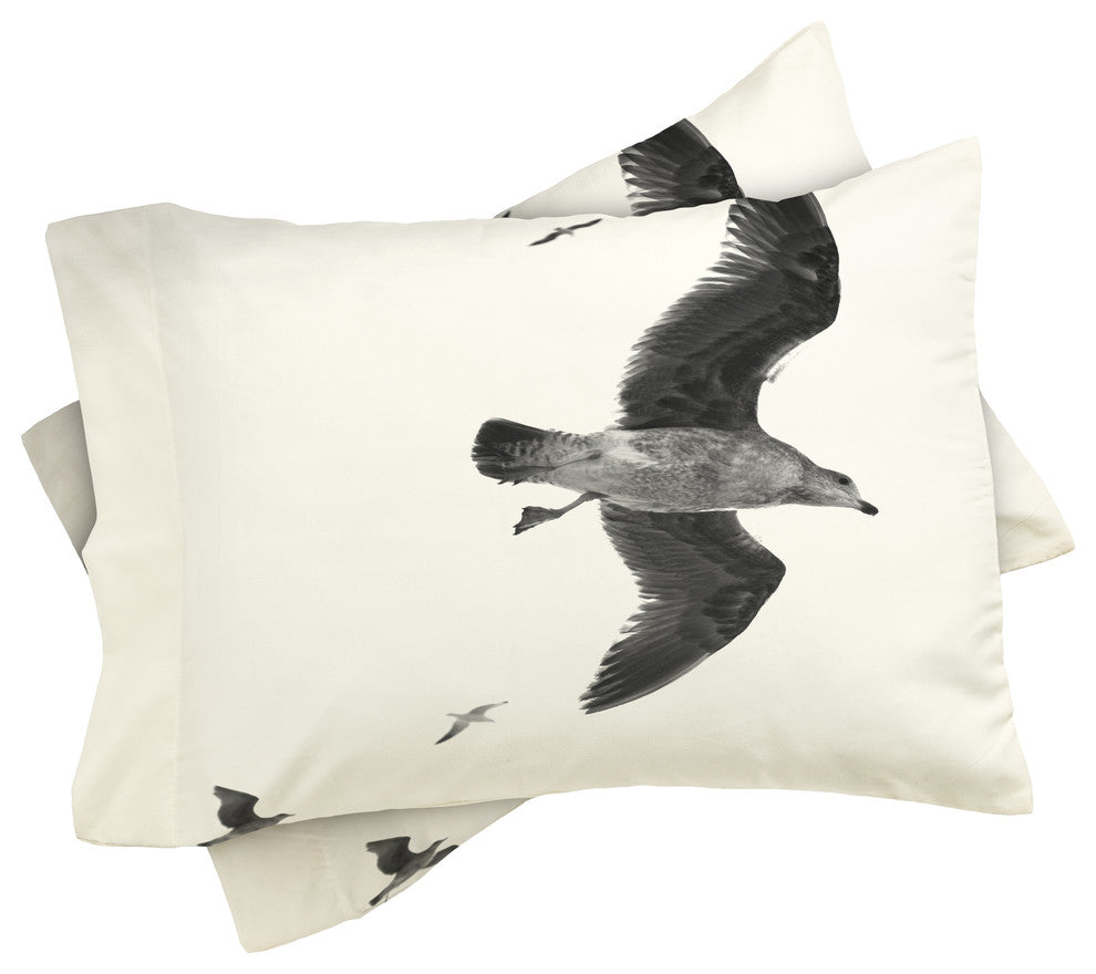 Lisa Argyropoulos Flight of Fancy Monochrome Duvet Cover Set, King