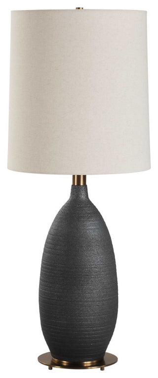 Uttermost Bower Matt Black Table Lamp