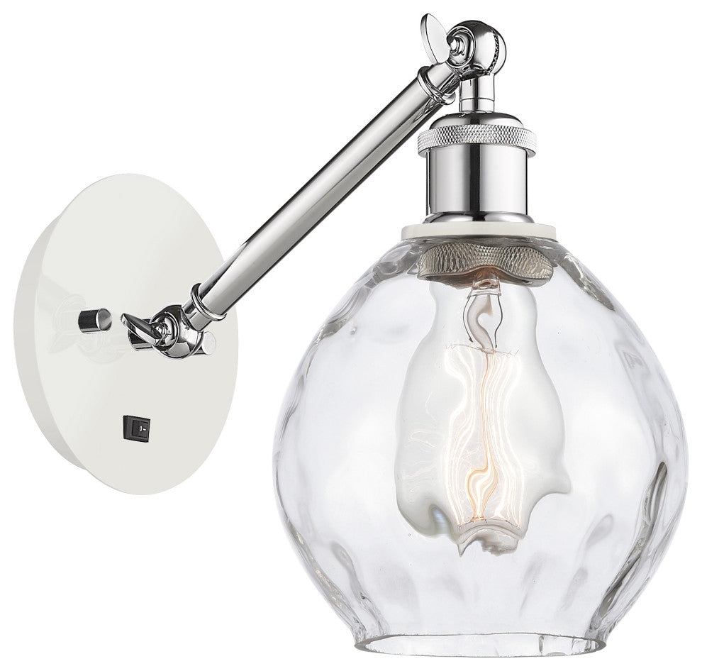 Innovations 317-1W-WPC-G362-LED 1-Light Sconce, White and Polished Chrome