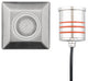 2" Inground Recessed Indicator Luminaire Square With Hex Louver, Stainless Steel