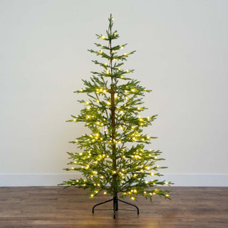 6ft. Pre-Lit Artificial Natural Fresh Cut Fir Christmas Tree