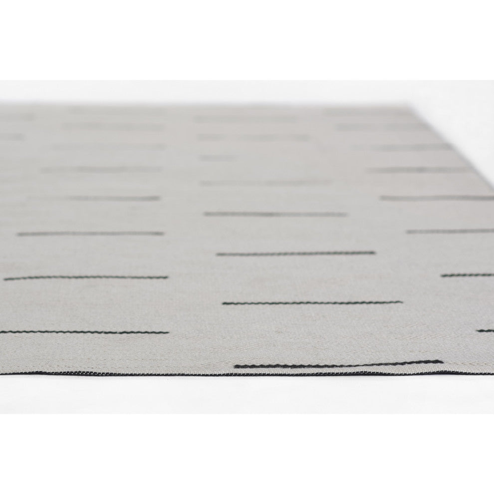 Novogratz Malmo MLO-1 Dash Rug, Ivory, 5'x7'6"