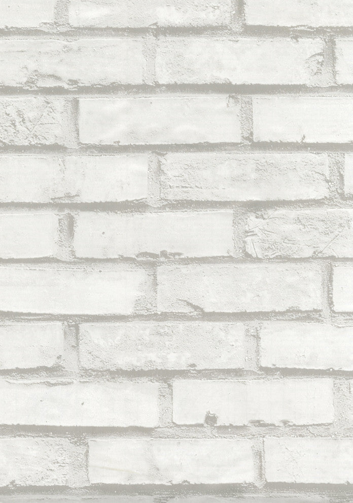 Brick White Adhesive Film Set of 2