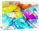 Abstract Spring Flowers Still Life, Extra Large Floral Wall Art, 40"x30"