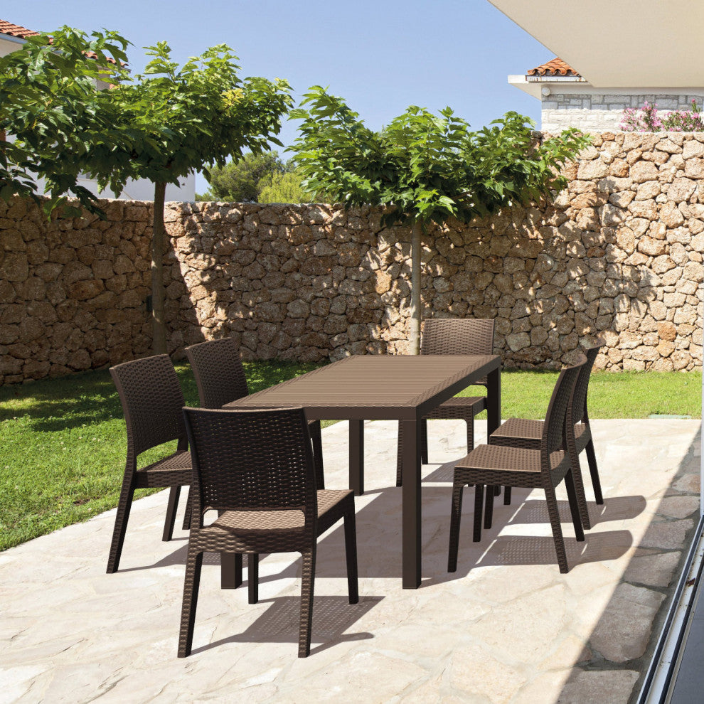 Compamia Florida Outdoor Dining Chairs, Set of 2, Brown