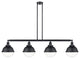 INNOVATIONS 214-BK-HFS-82-BK 4-Light Island Light Matte Black