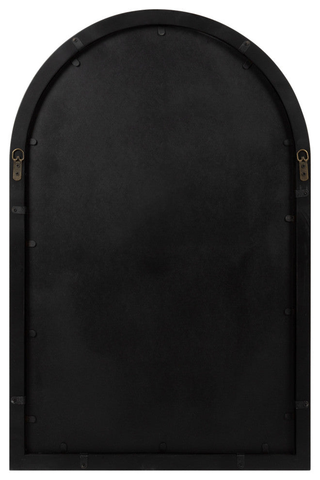 Audubon Framed Arch Mirror, Black 24x36