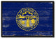 Nebraska State Flag Canvas Print, 22"x29"