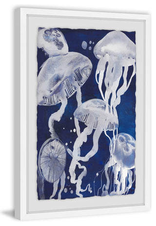 "Jellyfish II" Framed Painting Print, 12"x18"