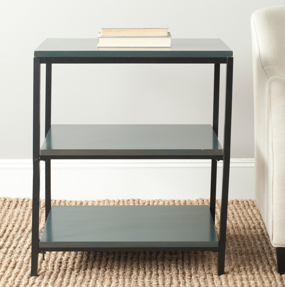 Safavieh Zeke Shelf Unit, Steel Teal