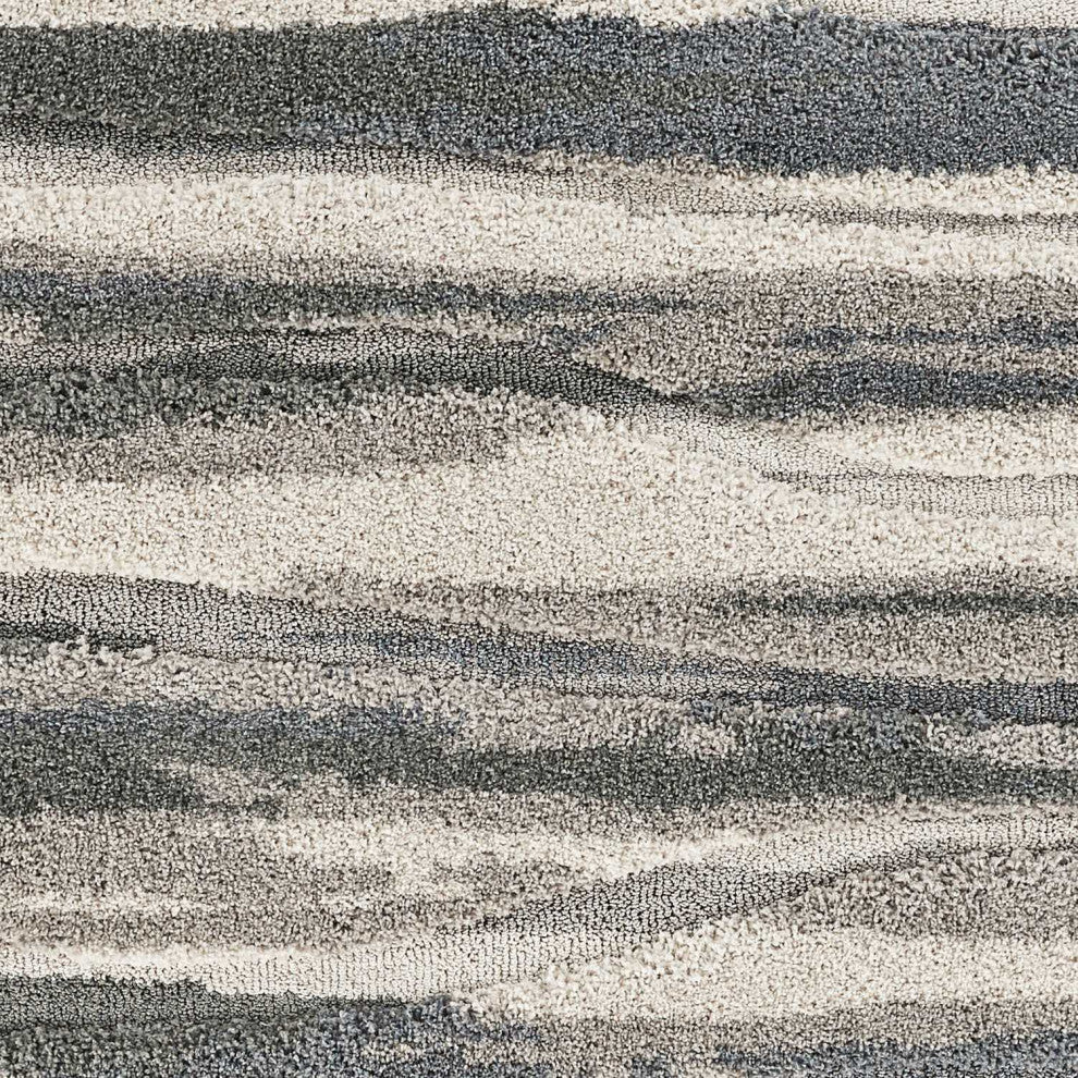 78" X 78" Grey Polypropylene Rug