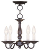 Williamsburgh Convertible Chain-Hang and Ceiling Mount, Bronze