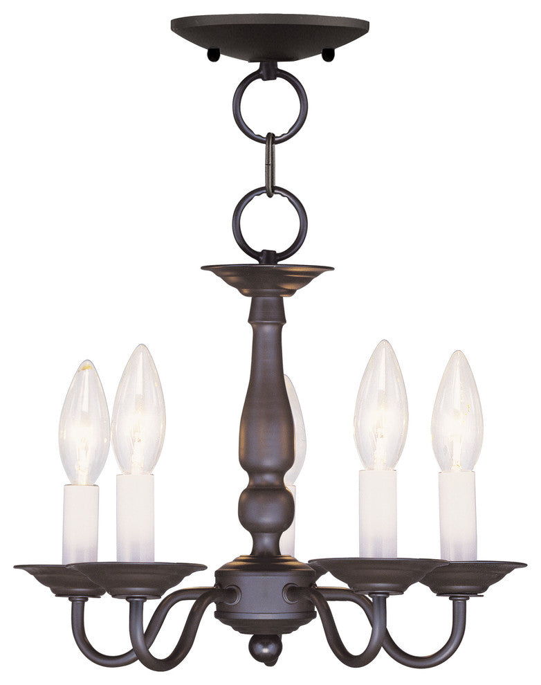Williamsburgh Convertible Chain-Hang and Ceiling Mount, Bronze