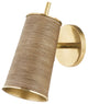Delran 1 Light Wall Sconce, Aged Brass