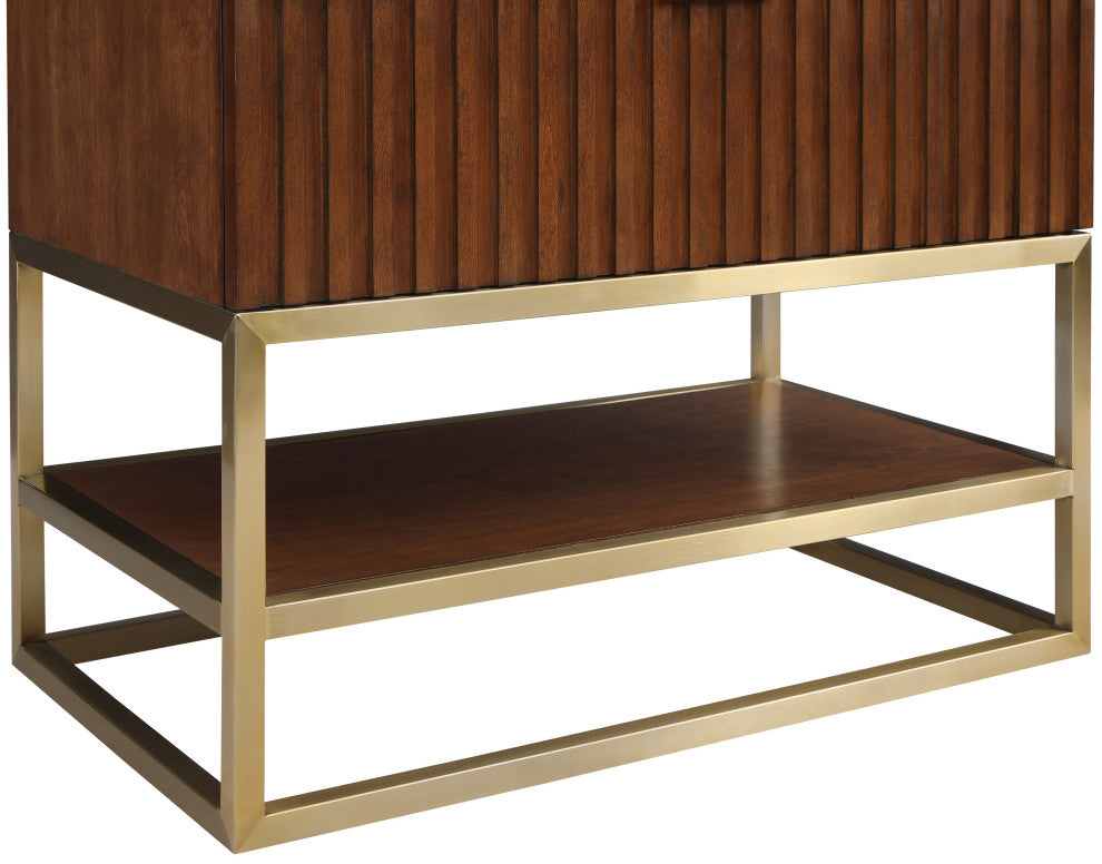 Monad Bathroom Vanity, Walnut, 36" Wide