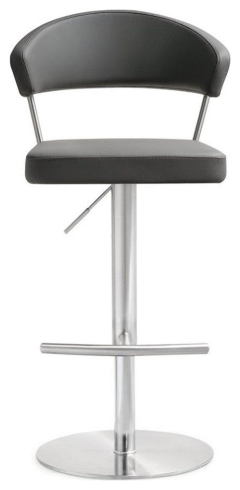 Cosmo Grey Stainless Steel Barstool