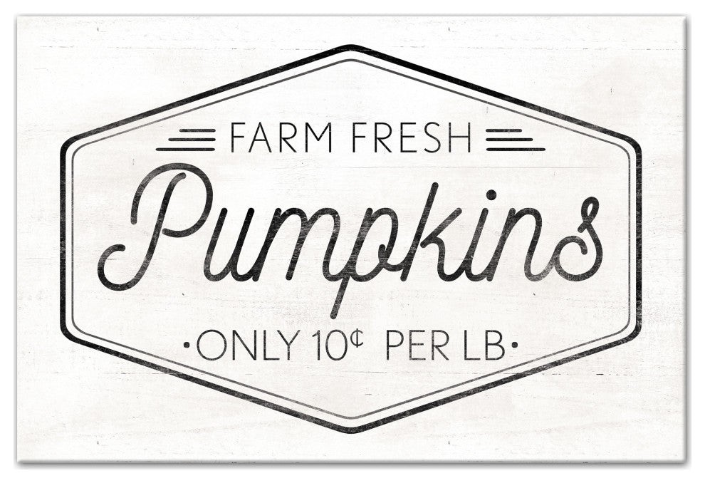 Farm Fresh Pumpkins 16x24 Canvas Wall Art