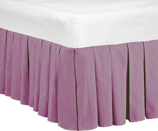 Classic 14" Dust Ruffle Bed Skirts, Purple, 78" X 80"