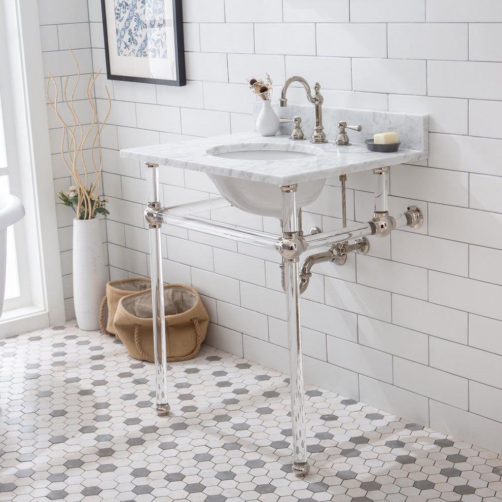 Empire 30" Wash Stand, P-Trap, Counter Top With Basin, and Faucet