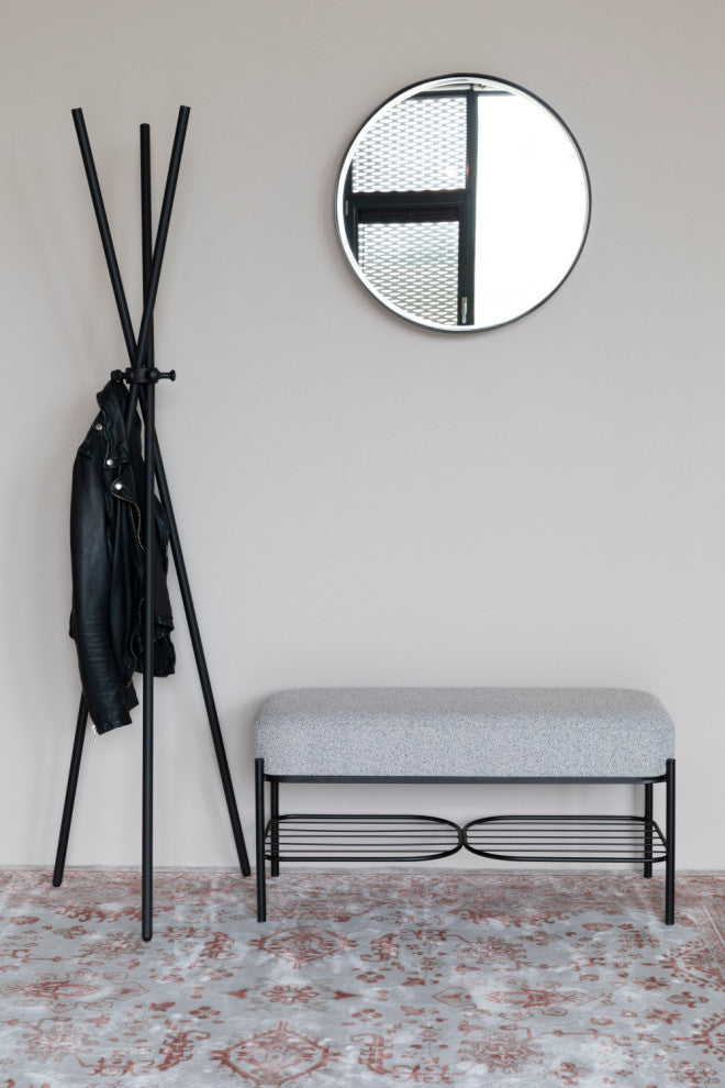 Gray Upholstered Bench | DF Milou