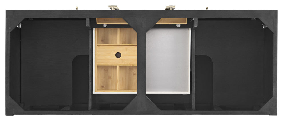 Myrrin 60" Double Vanity, Carbon Oak