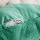 Fox Faux Fur Bedrest, Needs Assembly, Blue Turquoise, 20"x18"x17"