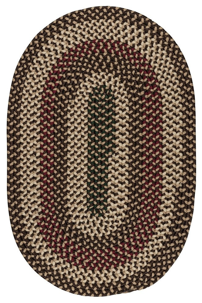 Colonial Mills Brook Farm BF72 Natural Earth Traditional Area Rug, Round 4'x4'