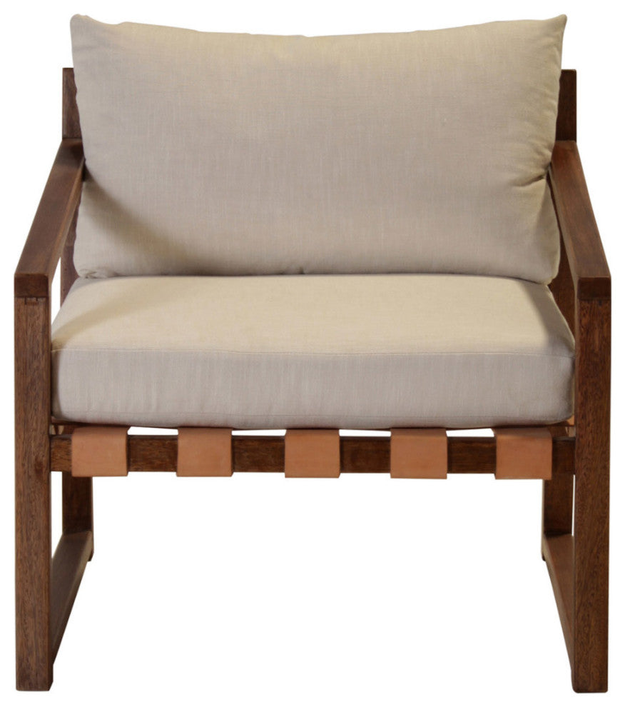 Occasional Chair Peyton, Woven Leather