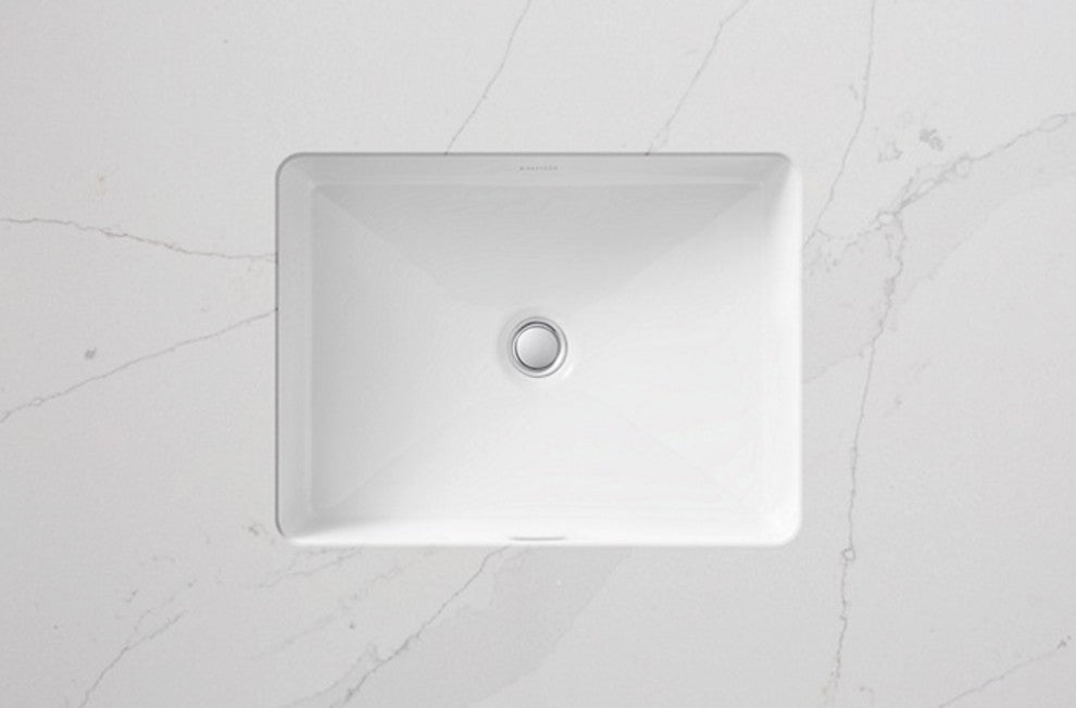 Perfect Under-Mount Basin, Centric Rectangle With Overflow