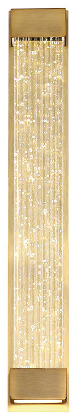 Tower 1 Light LED Wall Sconce in Aged Brass