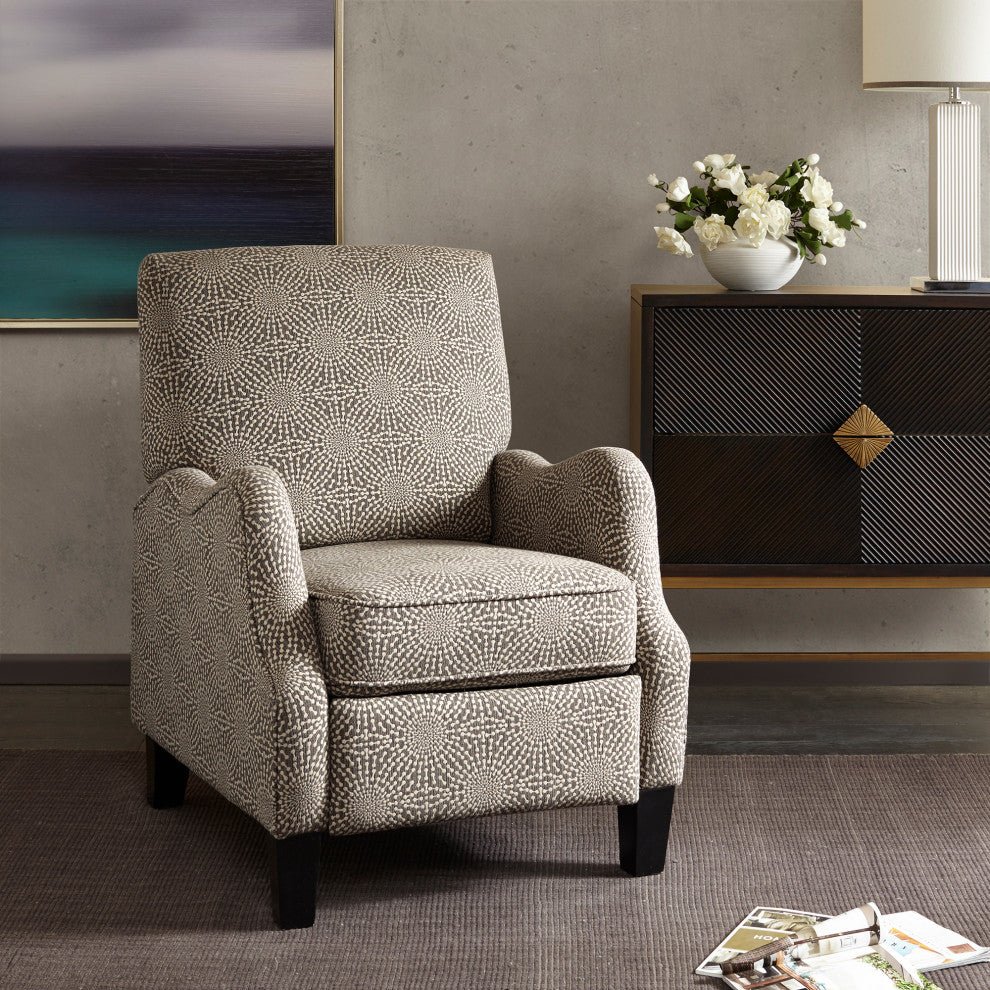 Madison Park Hoffman Eclectic Saules Push Back Recliner Lounge Chair